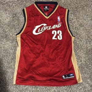 LeBron James Cleveland Cavaliers Red Basketball Jersey
